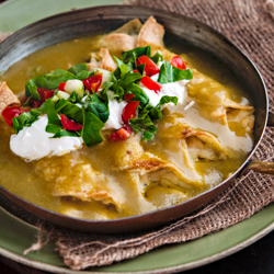 Green Chile Potato Enchilada