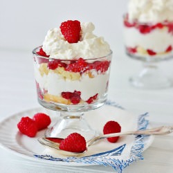 Mini Raspberry Trifle