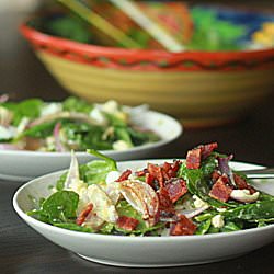 Wilted Spinach and Feta Salad