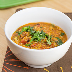 Mexican Red Lentil Stew with Lime