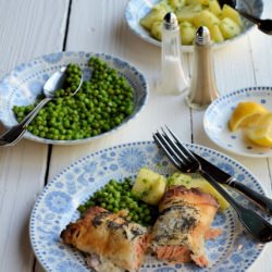 Salmon, Sorrel & Cream Cheese Pies