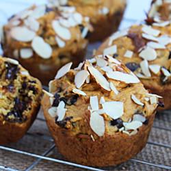 Pumpkin, Banana, Chocolate Muffins