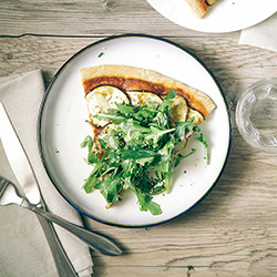 Eggplant + Harissa Flatbread