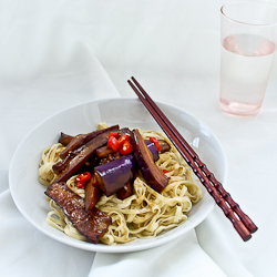 Spicy Eggplant Noodles