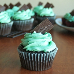 Andes Mint Cupcakes