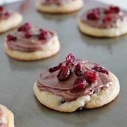 Chocolate Cranberry Bliss Cookies