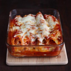 Cheese and Sausage Manicotti