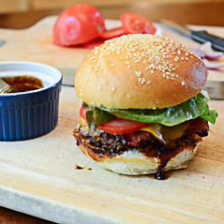 Stout & Sriracha BBQ Bacon Burgers