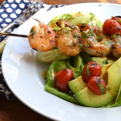 Lemon-Chili Grilled Shrimp Salad