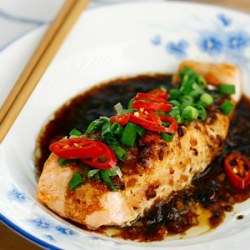 Salmon with Black Bean Sauce