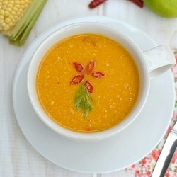 Corn & Roasted Pepper Bisque