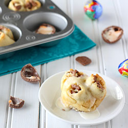 Cadbury Egg Pull Apart Sweet Rolls