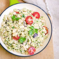 Bean Risoni and Tomato Salad