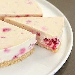 White Choc Raspberry Cheesecake