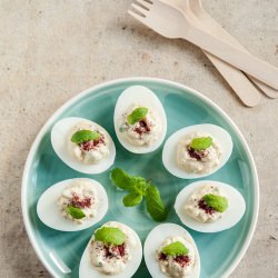 Labneh & Dukkah Deviled Eggs