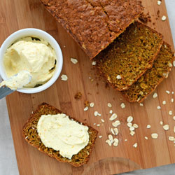 Carrot Bread w/ Whipped Cream Cheese