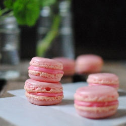 Macarons with White Chocolate