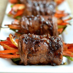 Balsamic Glazed Steak Rolls