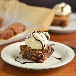 Hazelnut Chocolate Date Cookie Bars