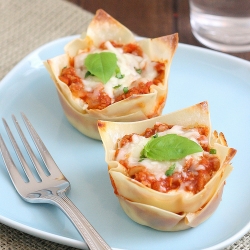 Muffin Tin Mini Lasagnas