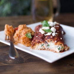 Veggie Enchiladas w/ Spanish Quinoa