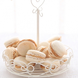 Vanilla Macarons with Speculoos