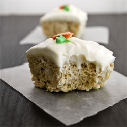 Carrot Cake Rice Krispy Treats