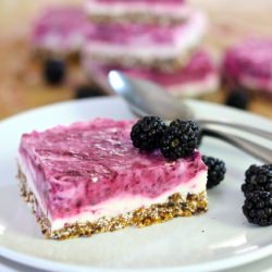 Blackberry Frozen Cheesecake