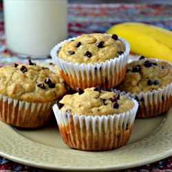 Chocolate Chip Banana Muffins