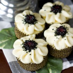 White Cake w/ Blackberry-Mascarpone