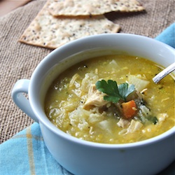 Chicken and Rice Peasant Soup