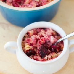 Beet and Fennel Mac and Cheese