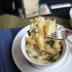 Baked Pasta Shells with Cauliflower