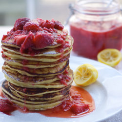 Meyer Lemon Ricotta Pancakes