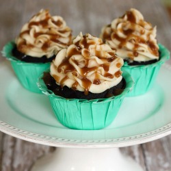 Salted Caramel Chocolate Cupcakes