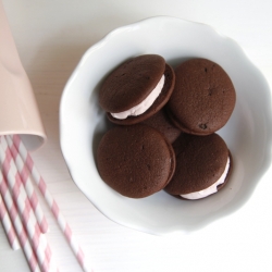 Cocoa and Cherry Whoopie Pies