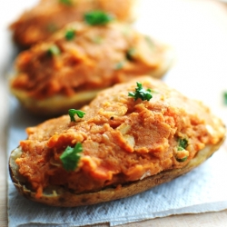 Stuffed Curried Irish Potatoes