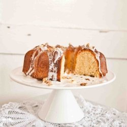 Milk Bundt Cake with Walnuts