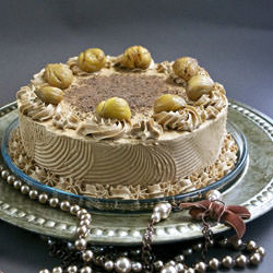 Mocha and Chestnut Cream Gateau