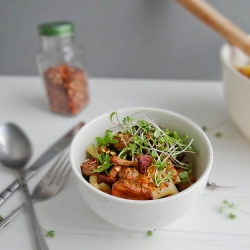 Roasted Sunchoke & Mushroom Penne