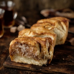 Pull-Apart Cinnamon Brioche Bread