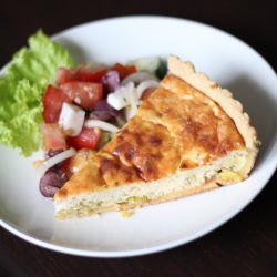 Leek and Parmesan Quiche