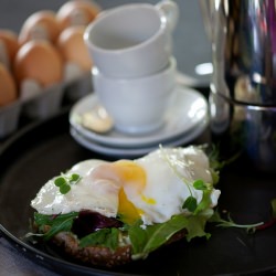 Egg Tartine w/ Pesto Mayo