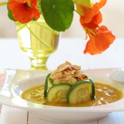 Zucchini, Potato and Almond Timbal