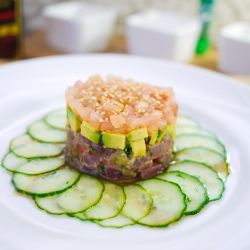 Tuna Tartare, Pickled Cucumber