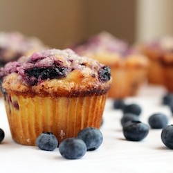 Blueberry Muffins with Lemon Sugar