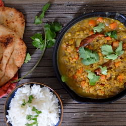 Red Lentil Dal with Carrots