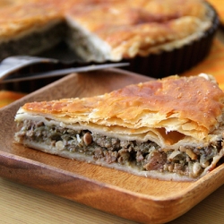 Beef Pie with Eggplants & Pine Nuts