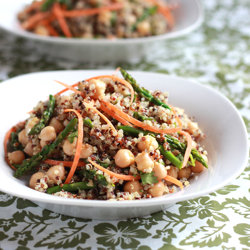 Curried Quinoa + Asparagus Salad