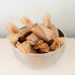 Salted Hazelnut Liquor Caramels